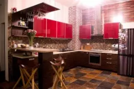 Оригинальная кухня в стиле модерн под заказ в Краснодаре