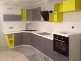 Оригинальная кухня в стиле модерн по индивидуальному заказу