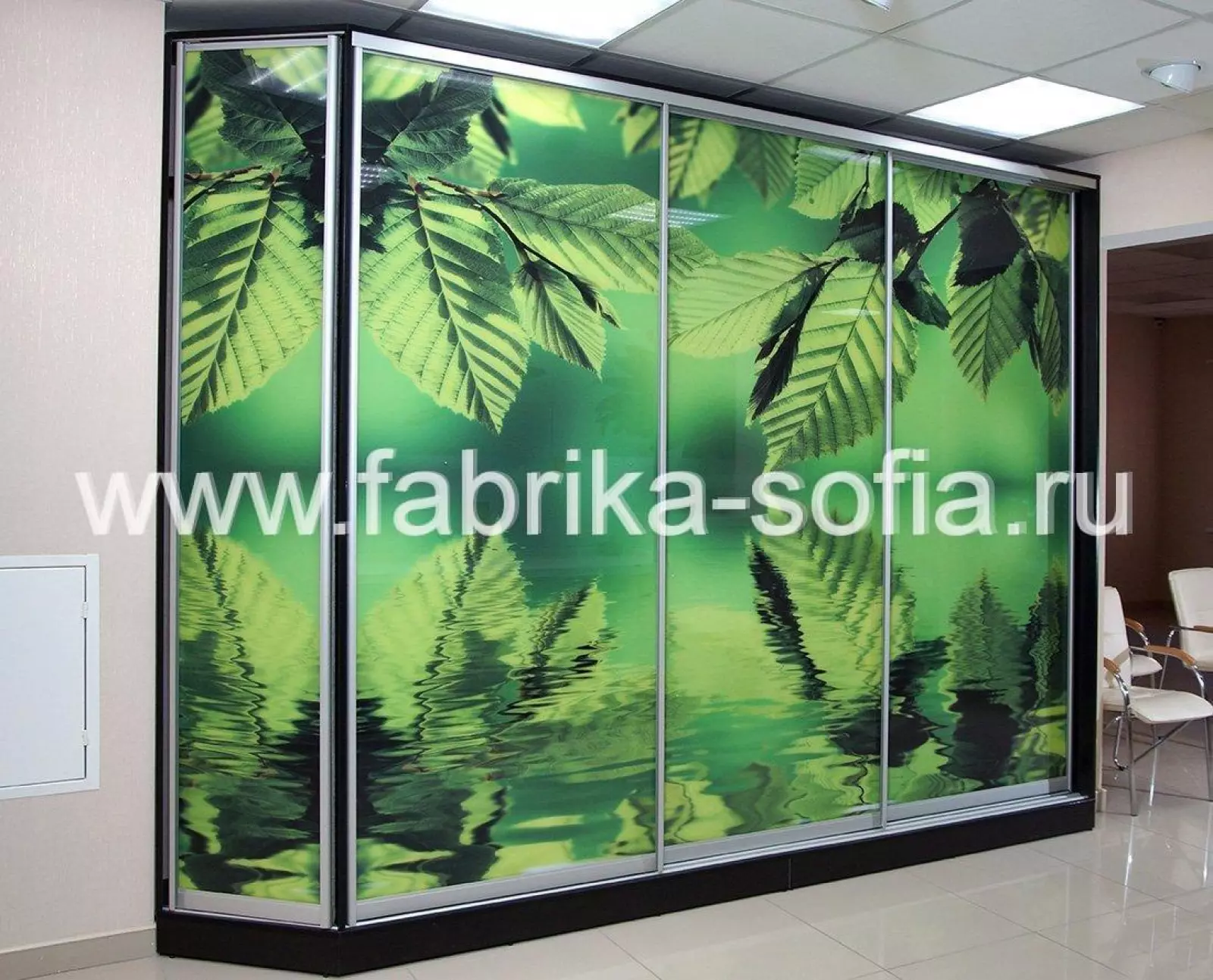 Современный шкаф-купе с фотопечатью под заказ